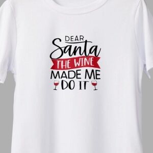 Santa wine Christmas Graphic Tee | Holiday T-Shirt | Sizes S–3X